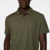 J.Lindeberg Polo de Golf Bison Regular Jacquard