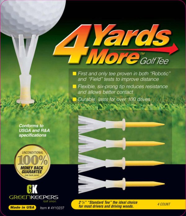 Green Keepers Tees de Golf 4 Yards More 2 3/4"